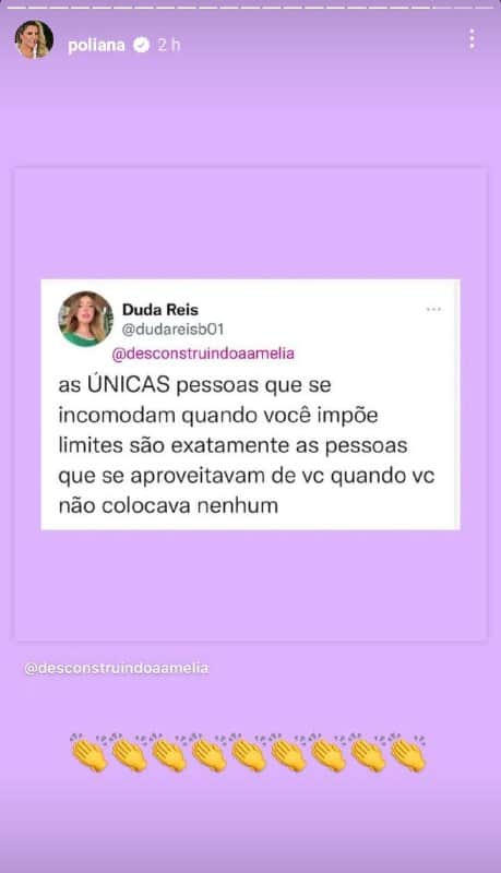 Poliana Rocha, esposa de Leonardo, surpreendeu ao deixar recado (Foto: Reprodução/ Instagram) Poliana Rocha, esposa de Leonardo, surpreendeu ao deixar recado (Foto: Reprodução/ Instagram)