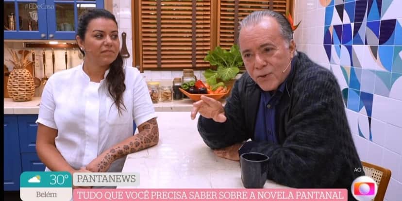 O ator Tony Ramos foi convidado especial do ‘É de Casa’ e revelou detalhes sobre o que pensa do remake de Pantanal exibido na Globo - Foto: Reprodução Globo O ator Tony Ramos foi convidado especial do ‘É de Casa’ e revelou detalhes sobre o que pensa do remake de Pantanal exibido na Globo - Foto: Reprodução Globo