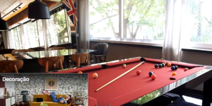 Bruno Gagliasso e Gio Ewbank abrem portas de casa absurda com decoração de Nova York e mesa de sinuca; fotos (Youtube) Bruno Gagliasso e Gio Ewbank abrem portas de casa absurda com decoração de Nova York e mesa de sinuca; fotos (Youtube)