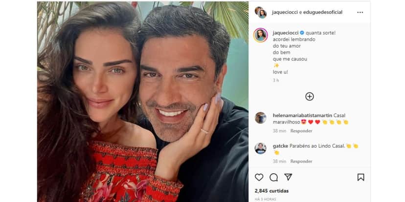 Edu Guedes e a namorada Edu Guedes e a namorada