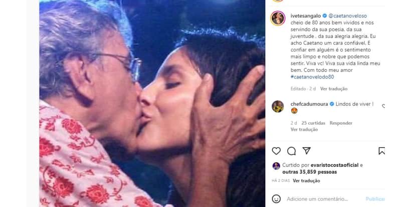 Ivete Sangalo e Caetano Veloso Ivete Sangalo e Caetano Veloso