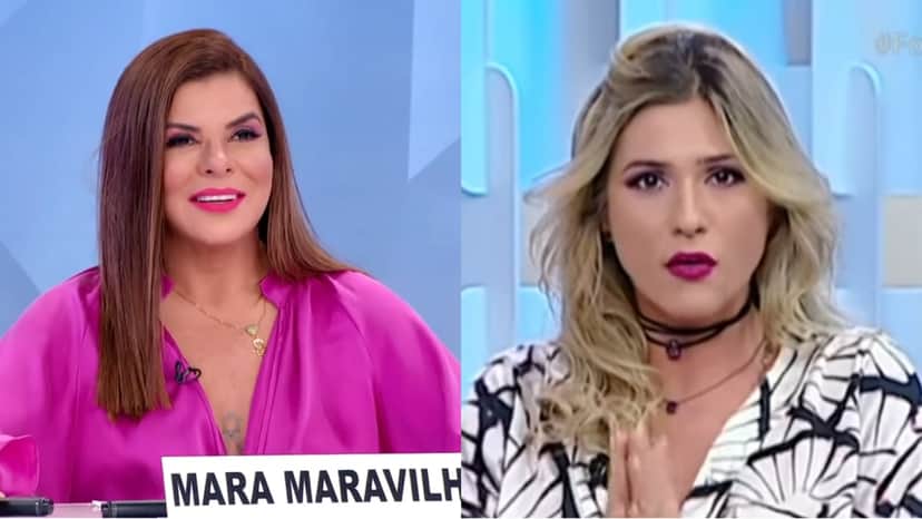 Mara Maravilha e Livia Andrade no SBT Mara Maravilha e Livia Andrade no SBT