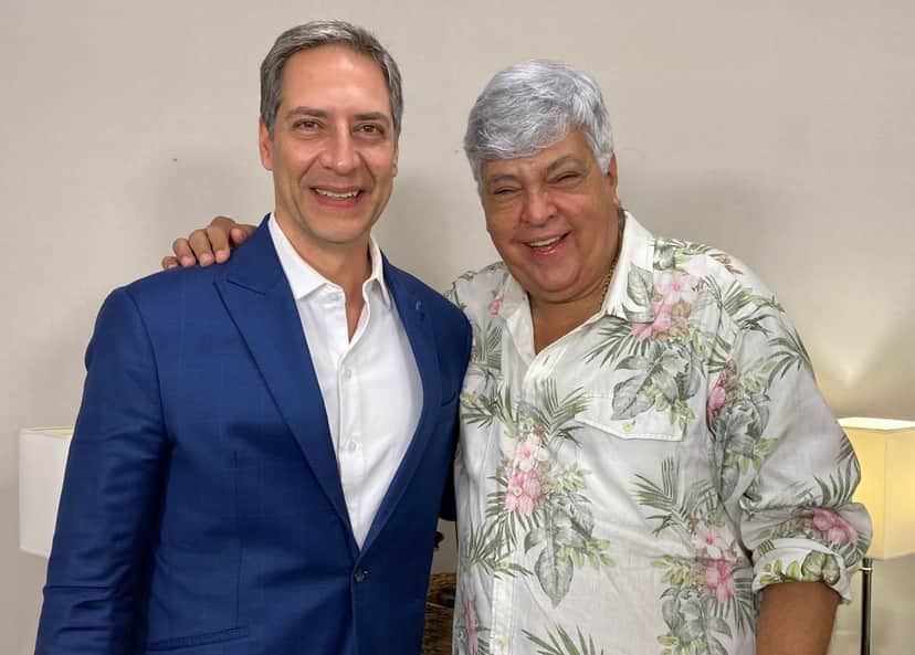 Lacombe e Sidney Magal (Foto: Divulgação/RedeTV!) Lacombe e Sidney Magal (Foto: Divulgação/RedeTV!)