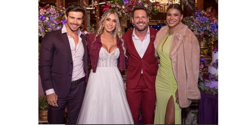 Rafael Pessina e Talira Manñes com Mariano e Jakelyne Oliveira Rafael Pessina e Talira Manñes com Mariano e Jakelyne Oliveira