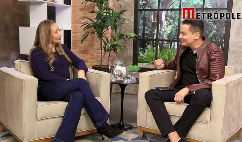 Sônia Abrão e Léo Dias