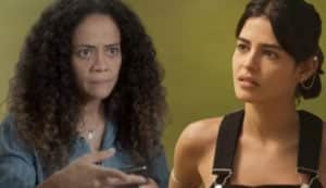 Ao ver o sofrimento de Guta (Julia Dalavia), Zuleica (Aline Borges) será obrigada a contar um segredo guardado a sete chaves em Pantanal (Foto: Reprodução / Globo) Ao ver o sofrimento de Guta (Julia Dalavia), Zuleica (Aline Borges) será obrigada a contar um segredo guardado a sete chaves em Pantanal (Foto: Reprodução / Globo)