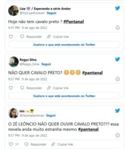 Durante uma roda de viola, José Leôncio (Marcos Palmeira) causou espanto no público de Pantanal e negar ouvir a sua música predileta (Foto: Reprodução / Twitter) Durante uma roda de viola, José Leôncio (Marcos Palmeira) causou espanto no público de Pantanal e negar ouvir a sua música predileta (Foto: Reprodução / Twitter)