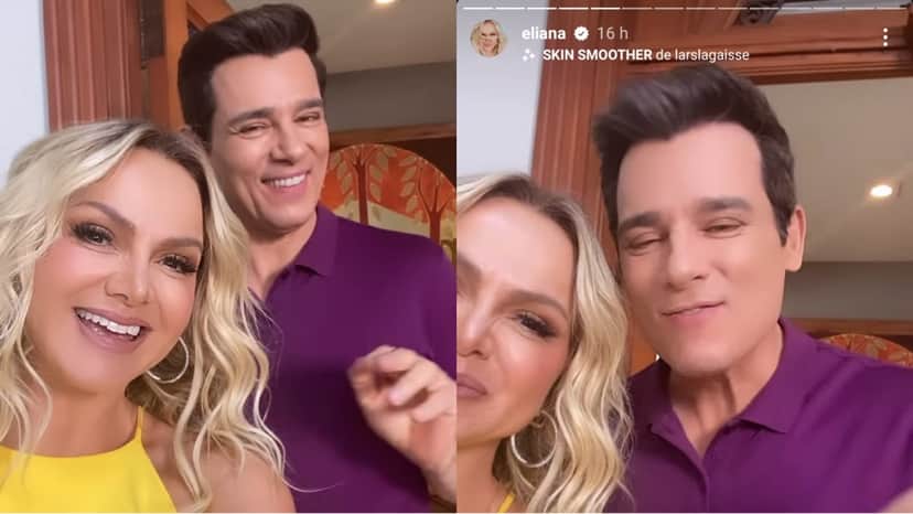 Eliana revela amor pelo colega Celso Portiolli e comemora campanha juntos Eliana revela amor pelo colega Celso Portiolli e comemora campanha juntos