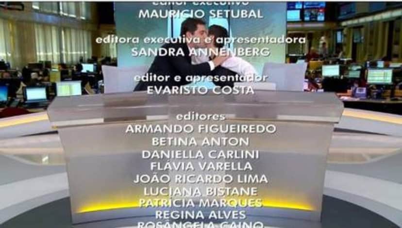 Há 5 anos, Evaristo Costa se despedia de Sandra Annenberg, do Jornal Hoje e da Globo (Foto: Reprodução / Globo) Há 5 anos, Evaristo Costa se despedia de Sandra Annenberg, do Jornal Hoje e da Globo (Foto: Reprodução / Globo)