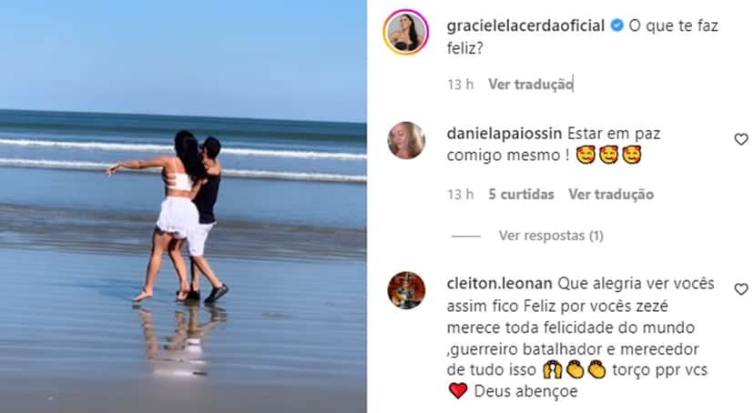 Graciele Lacerda publica vídeo com montagem de momentos ao lado de Zezé Di Camargo e áudio surpreende Graciele Lacerda publica vídeo com montagem de momentos ao lado de Zezé Di Camargo e áudio surpreende