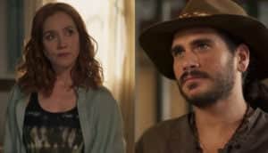 Trindade (Gabriel Sater) ficará desesperado com a possibilidade de Irma (Camila Morgado) ter engravidado de um bebê-diabo em Pantanal (Foto: Reprodução / Globo) Trindade (Gabriel Sater) ficará desesperado com a possibilidade de Irma (Camila Morgado) ter engravidado de um bebê-diabo em Pantanal (Foto: Reprodução / Globo)
