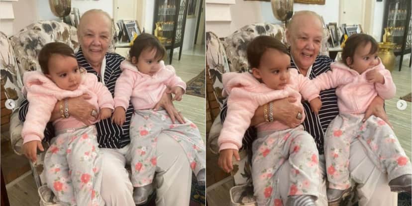 Mãe de Joaquim Lopes, dona Laura Helena, ao lado das filhas gêmeas dele - Foto: Reprodução Mãe de Joaquim Lopes, dona Laura Helena, ao lado das filhas gêmeas dele - Foto: Reprodução