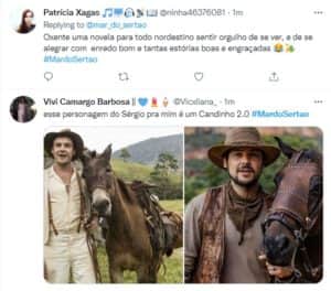 Mar do Sertão estreia com Ibope explosivo e personagens carismáticos, são aclamados pelo público (Foto: Reprodução / Twitter) Mar do Sertão estreia com Ibope explosivo e personagens carismáticos, são aclamados pelo público (Foto: Reprodução / Twitter)
