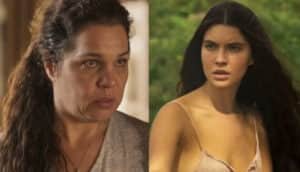 Maria Bruaca (Isabel Teixeira) vai viver com Juma (Alanis Guillen) em Pantanal e fará pergunta indiscreta para a selvagem (Foto: Reprodução / Globo) Maria Bruaca (Isabel Teixeira) vai viver com Juma (Alanis Guillen) em Pantanal e fará pergunta indiscreta para a selvagem (Foto: Reprodução / Globo)