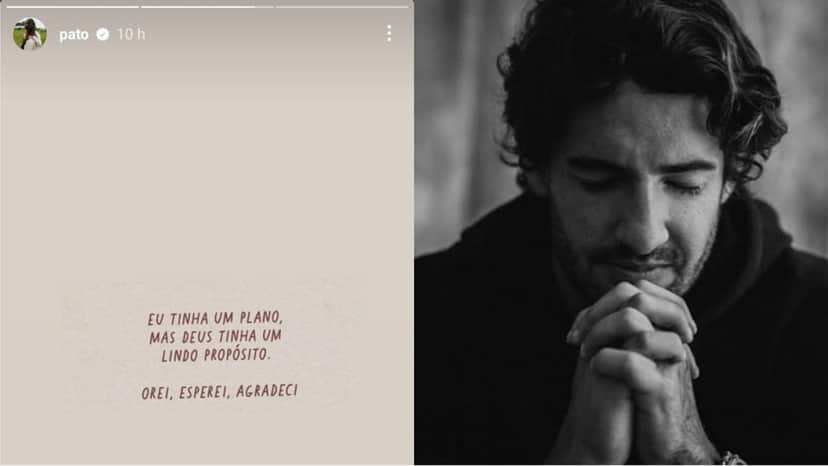 Alexandre Pato posta Storie enigmático sobre fé e demonstra ser um novo homem publicamente Alexandre Pato posta Storie enigmático sobre fé e demonstra ser um novo homem publicamente