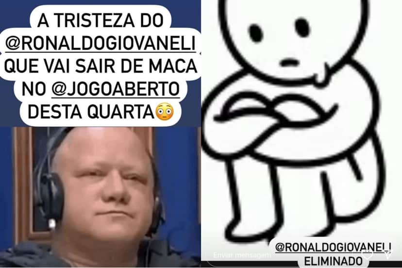 Renata Fan tira onda de Ronaldo Giovaneli após eliminação do Timão e promete acontecimento no "Jogo Aberto" Renata Fan tira onda de Ronaldo Giovaneli após eliminação do Timão e promete acontecimento no "Jogo Aberto"