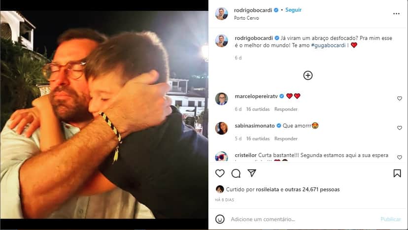 Rodrigo Bocardi surge ao lado do filho e assume amor - Foto: Reprodução Rodrigo Bocardi surge ao lado do filho e assume amor - Foto: Reprodução