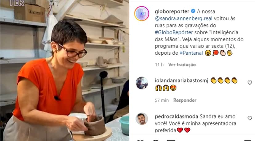 Globo faz comunicado da volta de Sandra Annenberg às ruas para reportagens especiais Globo faz comunicado da volta de Sandra Annenberg às ruas para reportagens especiais
