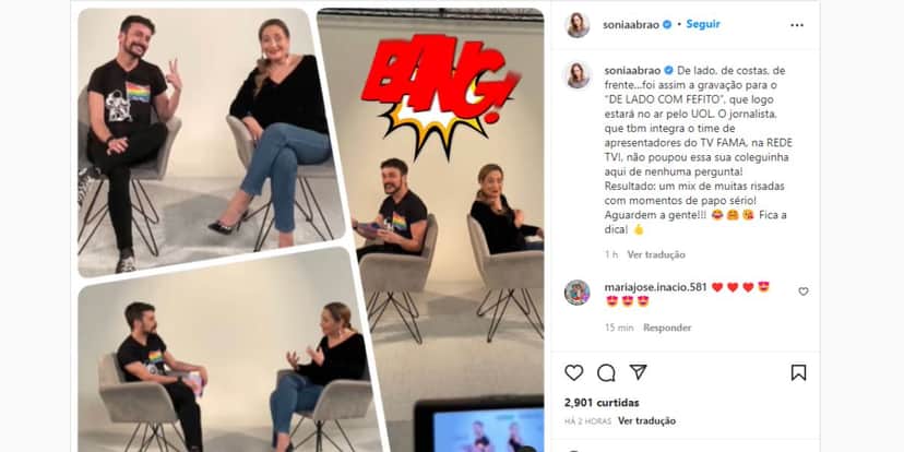 "Papo sério", Sonia Abrão expõe o que famoso jornalista da RedeTV! fez com ela e confirma: "Não poupou" "Papo sério", Sonia Abrão expõe o que famoso jornalista da RedeTV! fez com ela e confirma: "Não poupou"