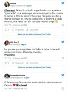 Público não gostou da atitude do personagem de José Loreto (Foto: Reprodução / Twitter) Público não gostou da atitude do personagem de José Loreto (Foto: Reprodução / Twitter)