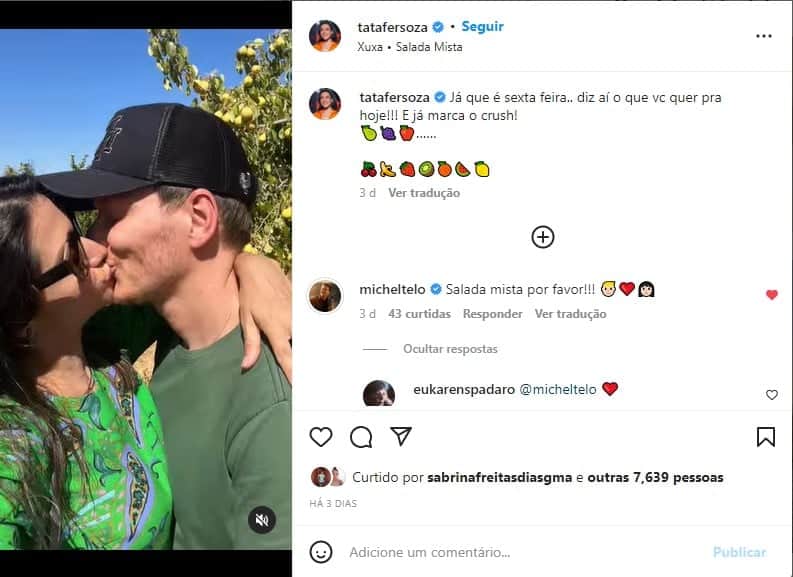 Thaís Fersoza expõe 'crush' em vídeo - Foto: Reprodução Thaís Fersoza expõe 'crush' em vídeo - Foto: Reprodução