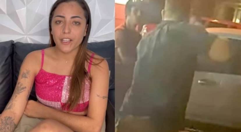 Vocalista da Banda Sedutora é espancada (Foto: Reprodução) Vocalista da Banda Sedutora é espancada (Foto: Reprodução)