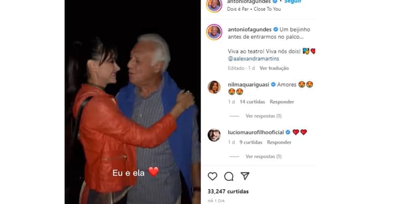 Antônio Fagundes e esposa Antônio Fagundes e esposa