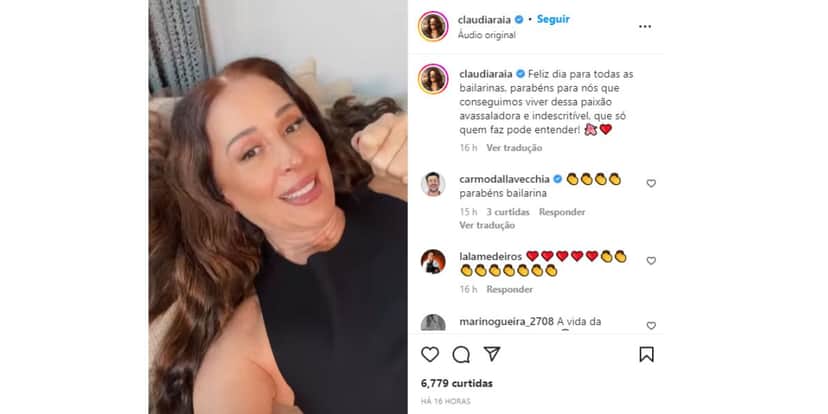 Claudia Raia - homenagem - bailarinas Claudia Raia - homenagem - bailarinas