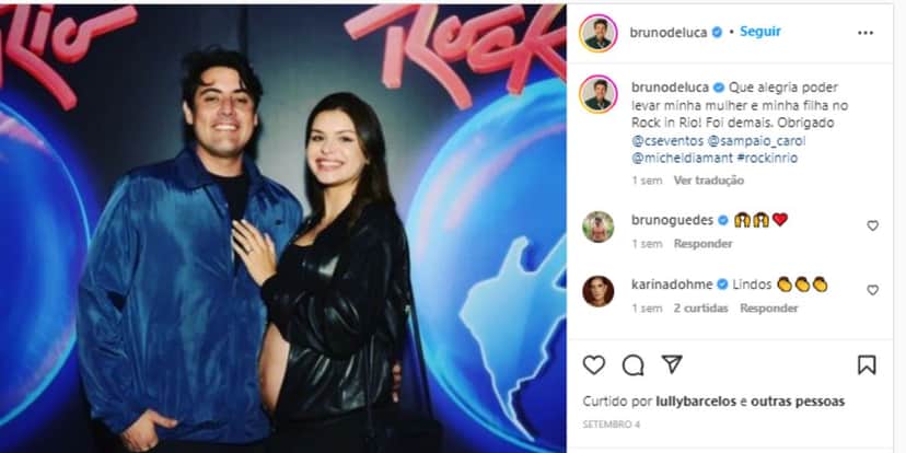 Bruno de Luca finalmente mostra com quem vive relação; Veja Bruno de Luca finalmente mostra com quem vive relação; Veja