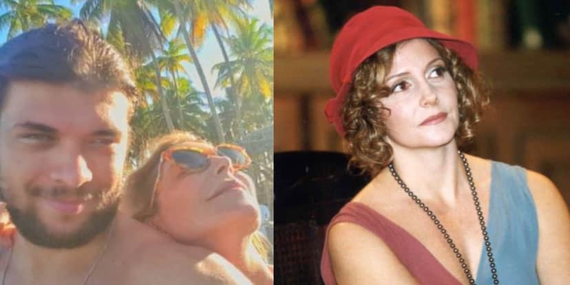 Maria Padilha surge ao lado de marido novinho e beleza impresssiona Maria Padilha surge ao lado de marido novinho e beleza impresssiona