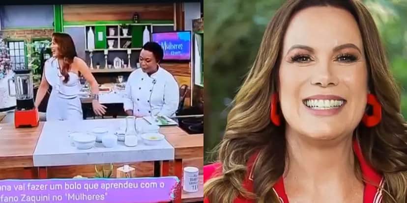 Regina Volpato se diverte ao ouvir sinceridade de convidada do 'Mulheres' (Reprodução) Regina Volpato se diverte ao ouvir sinceridade de convidada do 'Mulheres' (Reprodução)
