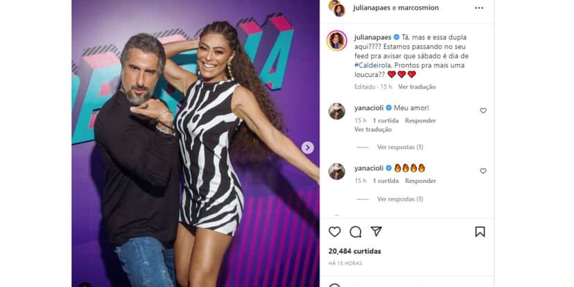 Marcos Mion e Juliana Paes Marcos Mion e Juliana Paes