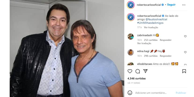 Roberto Carlos e Faustão Roberto Carlos e Faustão