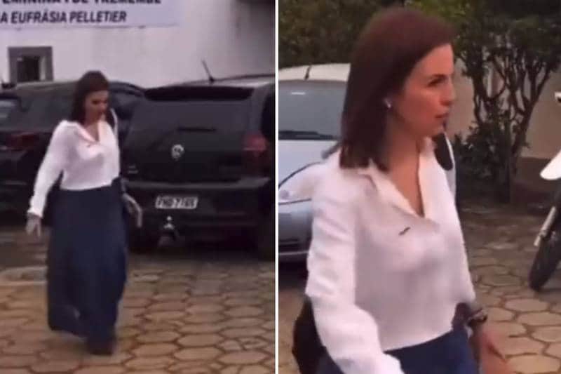 Suzane Von Richthofen saindo da prisão (Imagem: Montagem) Suzane Von Richthofen saindo da prisão (Imagem: Montagem)