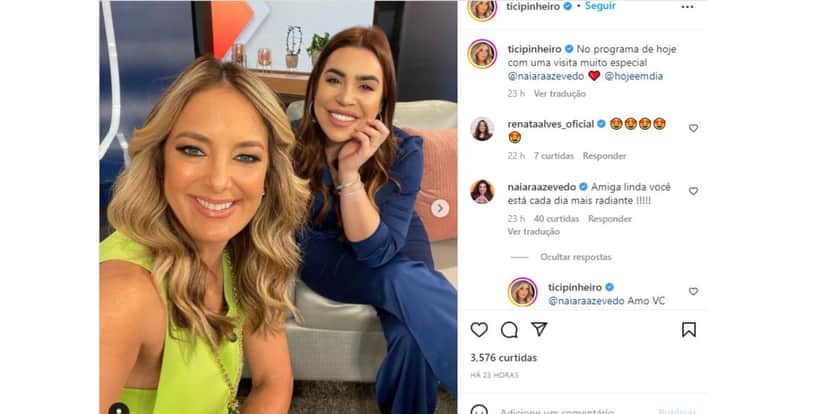 Ticiane Pinheiro e Naiara Azevedo Ticiane Pinheiro e Naiara Azevedo
