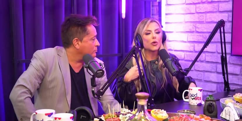 Poliana Rocha e Leonardo participaram do 'Podcast' (Reprodução: Youtube)