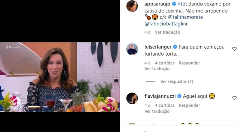Ana Paula Araújo relembra seu momento 'gente como a gente' no Mais Você Ana Paula Araújo relembra seu momento 'gente como a gente' no Mais Você