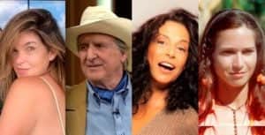 Cristiana Oliveira, Sergio Reis, Giovanna Gold e Ingra Lyberato: atores da primeira versão de 'Pantanal' (Foto: Reprodução / Globo) Cristiana Oliveira, Sergio Reis, Giovanna Gold e Ingra Lyberato: atores da primeira versão de 'Pantanal' (Foto: Reprodução / Globo)