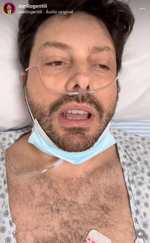 Danilo Gentil surgiu com a aparência preocupante em hospital (Foto: Reprodução/ Instagram) Danilo Gentil surgiu com a aparência preocupante em hospital (Foto: Reprodução/ Instagram)