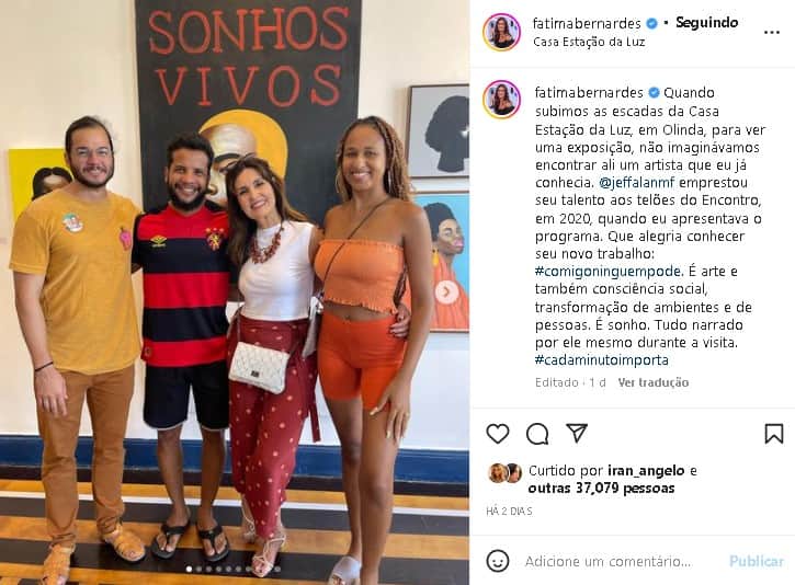Fátima Bernardes surgiu com o namorado e se declarou (Foto: Reprodução/ Instagram) Fátima Bernardes surgiu com o namorado e se declarou (Foto: Reprodução/ Instagram)