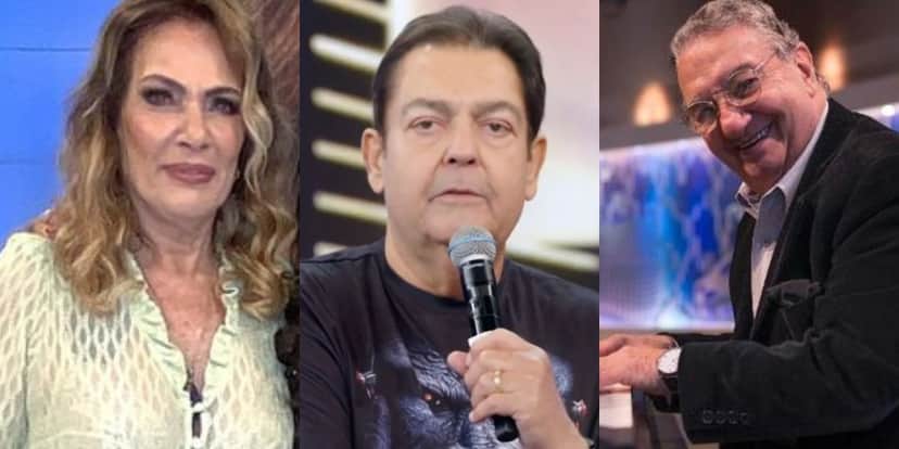 Lucimara, Faustão e Caçulinha foram um trio de sucesso (Foto: Reprodução) Lucimara, Faustão e Caçulinha foram um trio de sucesso (Foto: Reprodução)