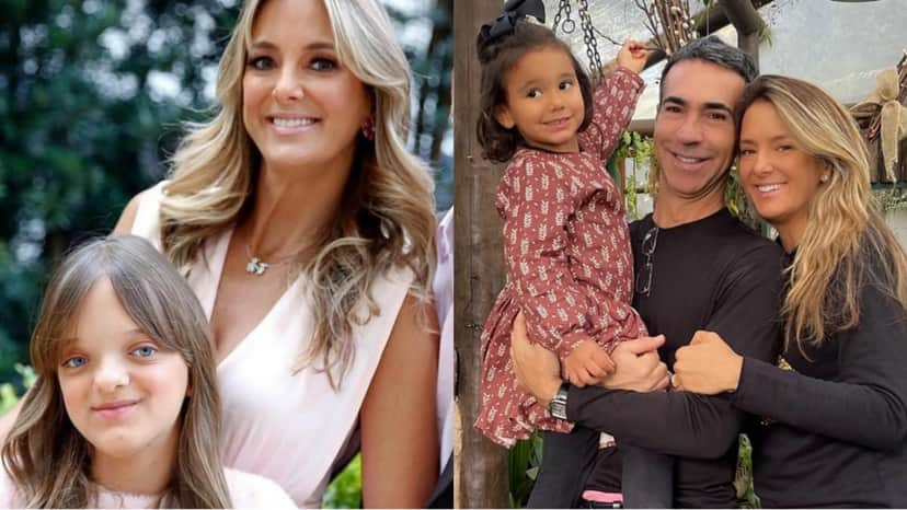 Rafella Justus é filha de Ticiane com Roberto Justus e Manuella é filha do seu atual casamento com César Tralli Rafella Justus é filha de Ticiane com Roberto Justus e Manuella é filha do seu atual casamento com César Tralli