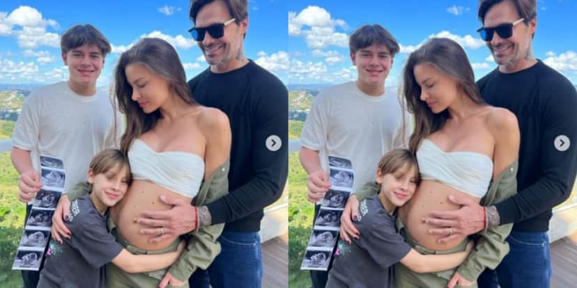 Flávio Mendonça ao lado da esposa e dos filhos do casal - Foto: Reprodução Flávio Mendonça ao lado da esposa e dos filhos do casal - Foto: Reprodução