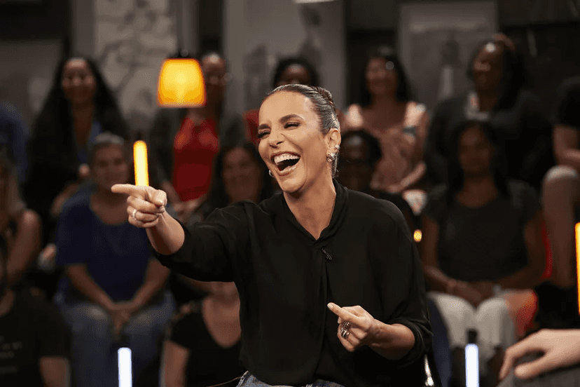 Ivete Sangalo no Que História É Essa, Porchat? (Foto: Reprodução) Ivete Sangalo no Que História É Essa, Porchat? (Foto: Reprodução)