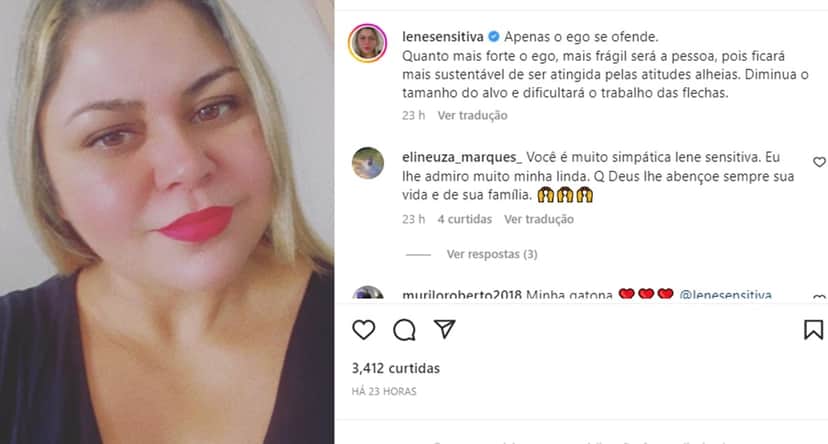 Lene Sensitiva em suas redes sociais, manda áudio ao TV Foco com previsão à famoso cantor Lene Sensitiva em suas redes sociais, manda áudio ao TV Foco com previsão à famoso cantor