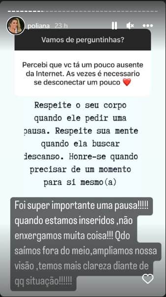 Poliana Rocha expõe sumiço da internet - Foto: Reprodução Poliana Rocha expõe sumiço da internet - Foto: Reprodução