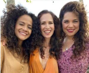 Aline Boges, Ingra Lyberato e Isabel Teixeira nos bastidores de Pantanal (Foto: Reprodução / Instagram) Aline Boges, Ingra Lyberato e Isabel Teixeira nos bastidores de Pantanal (Foto: Reprodução / Instagram)