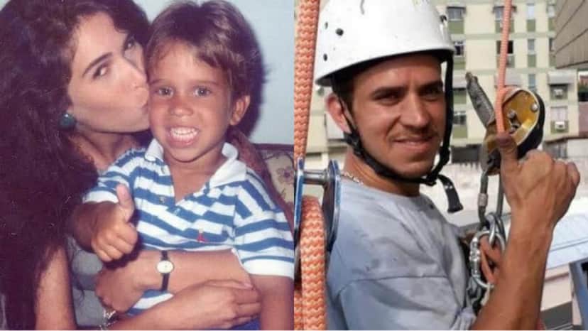 Jove (Renan Cabizuca) e Madeleine (Ingra Lyberato) na 1a versão de Pantanal/ Atualmente o ex-ator trabalha como alpinista industrial Jove (Renan Cabizuca) e Madeleine (Ingra Lyberato) na 1a versão de Pantanal/ Atualmente o ex-ator trabalha como alpinista industrial