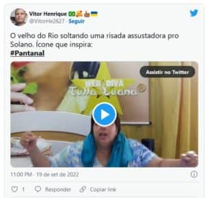 Público de Pantanal ficou em pânico e afirmou que o Velho do Rio incorporou o cramulhão (Foto: Reprodução / Twitter) Público de Pantanal ficou em pânico e afirmou que o Velho do Rio incorporou o cramulhão (Foto: Reprodução / Twitter)
