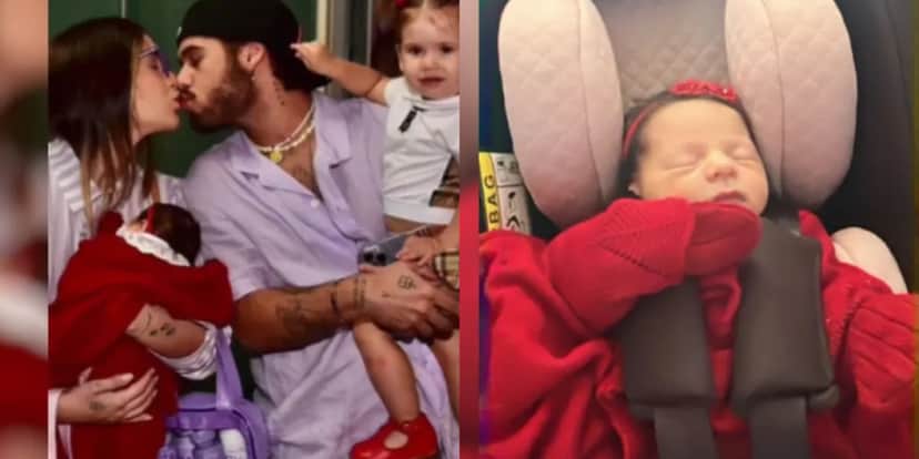 Virginia Fonseca saindo da maternidade com Maria Flor junto com sua filha e Zé Felipe (Foto Reprodução/Internet/Montagem Tv Foco) Virginia Fonseca saindo da maternidade com Maria Flor junto com sua filha e Zé Felipe (Foto Reprodução/Internet/Montagem Tv Foco)